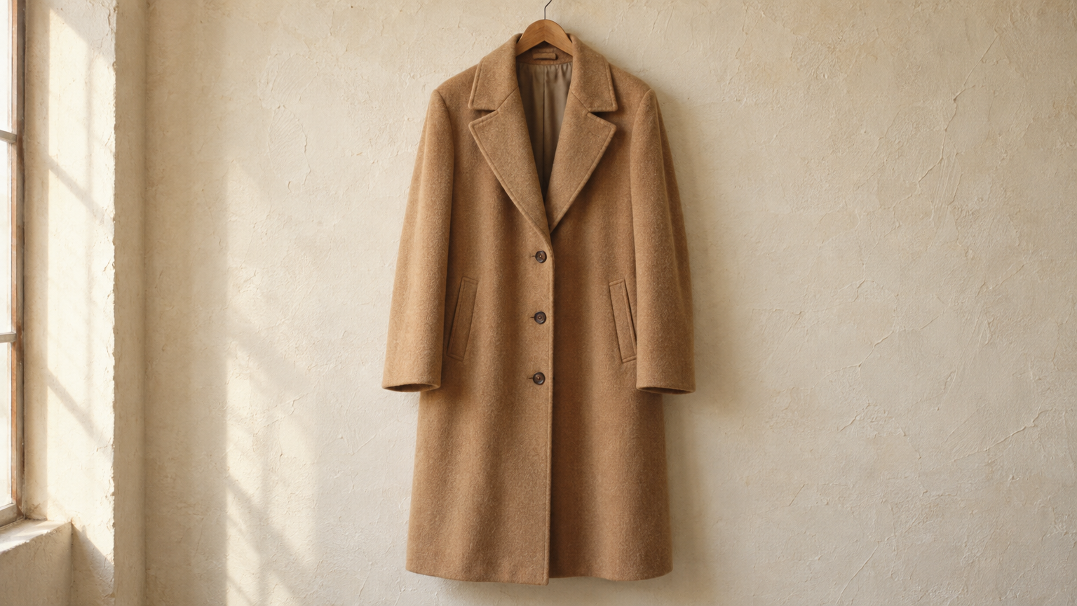Camel Wool Overcoat