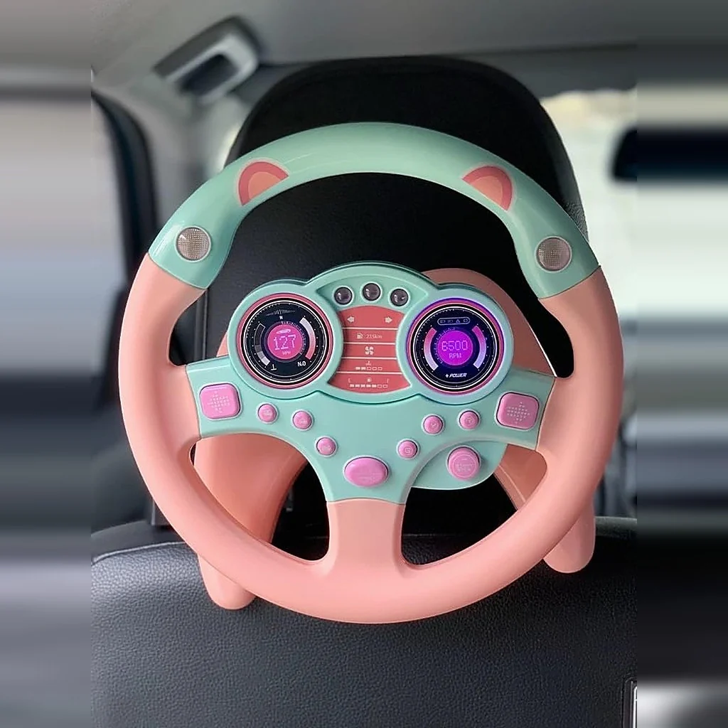 Kids Steering Wheel Toy with Lights