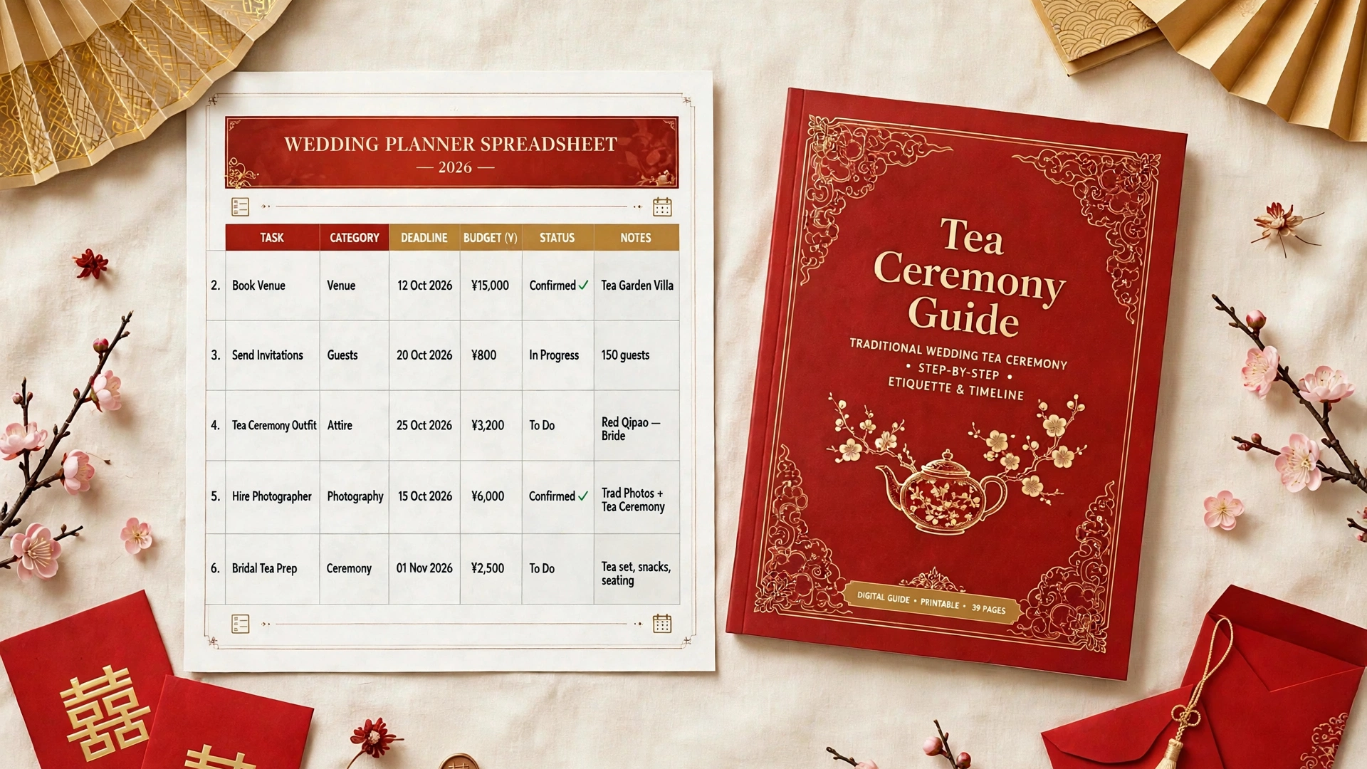 Chinese Wedding Planner Bundle — Tea Ceremony Edition