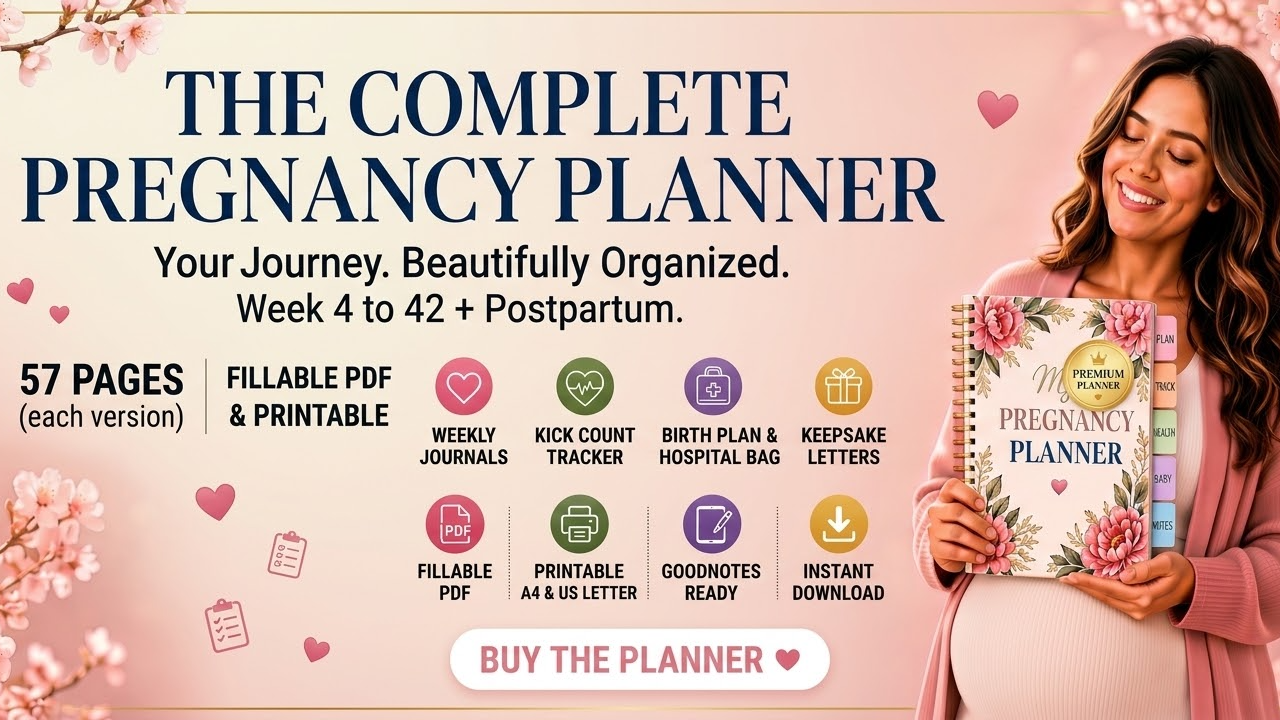 Pregnancy Planner | Fillable PDF Tracker