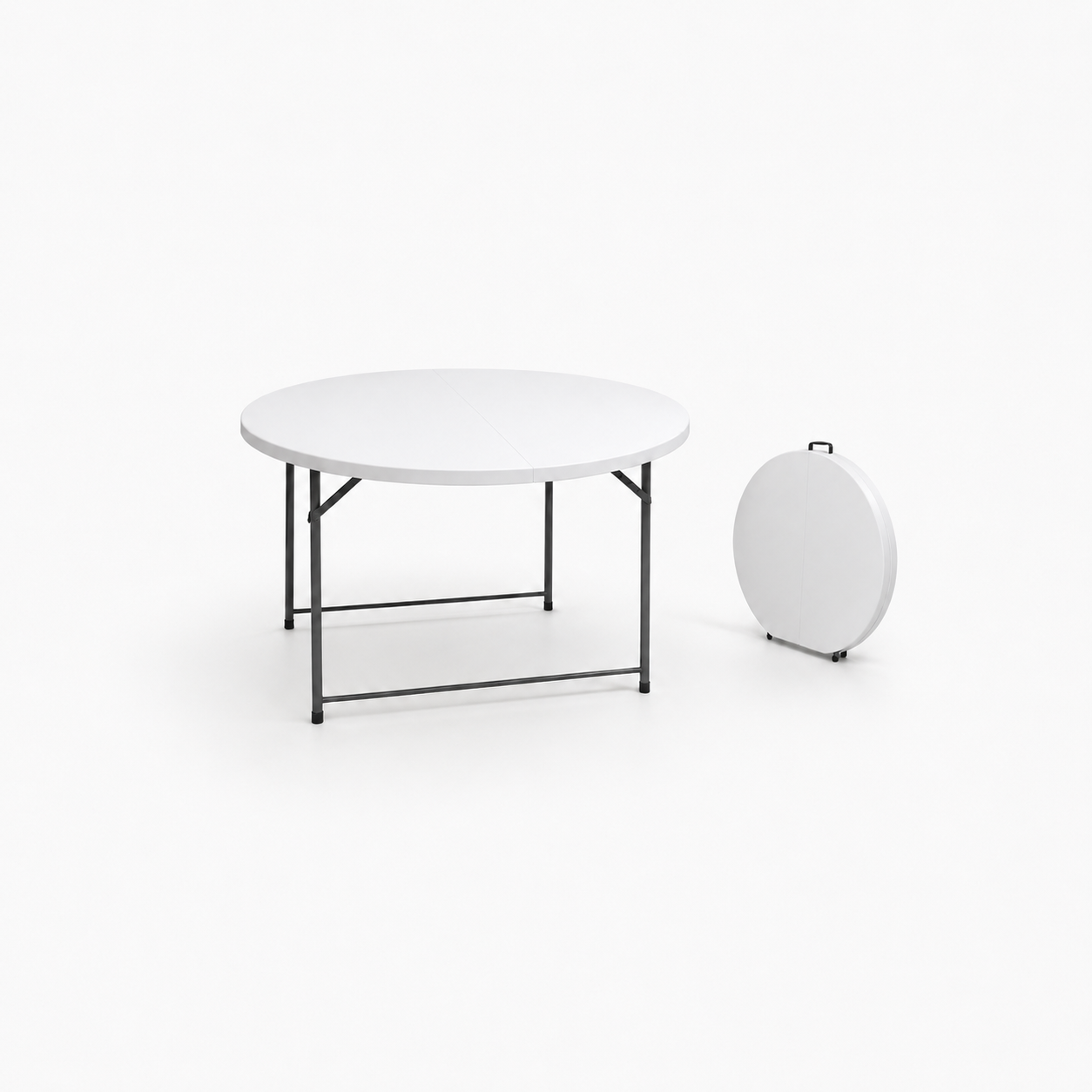 Mesa portátil Circular blanco