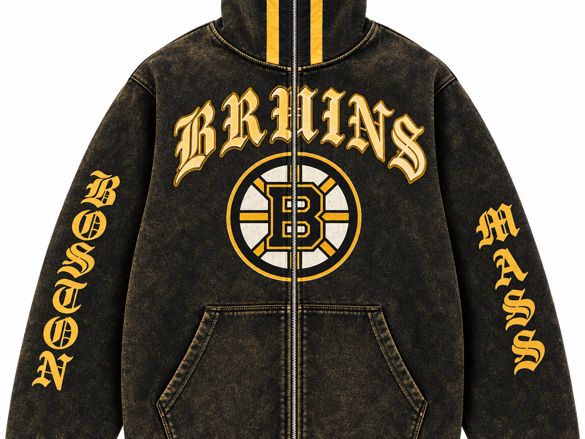 Bruins Vintage Helmet Hoodie