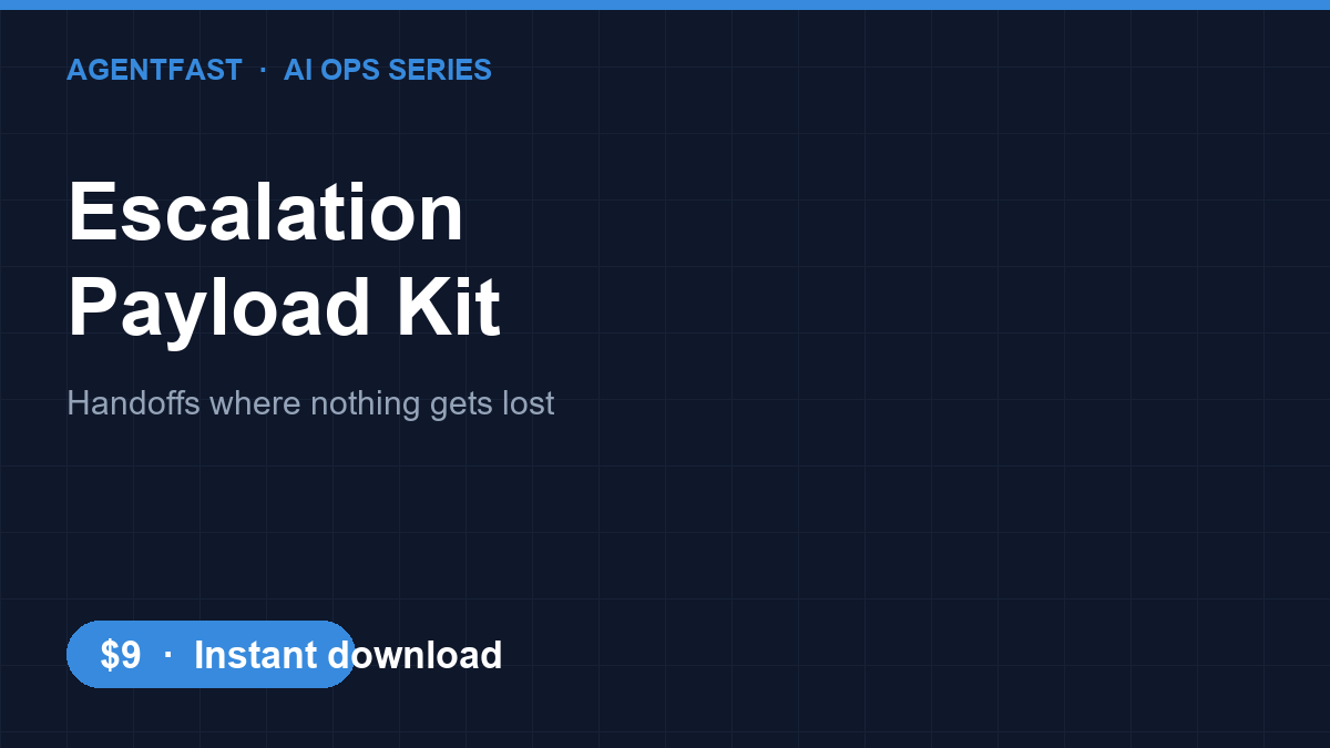 Escalation Payload Kit