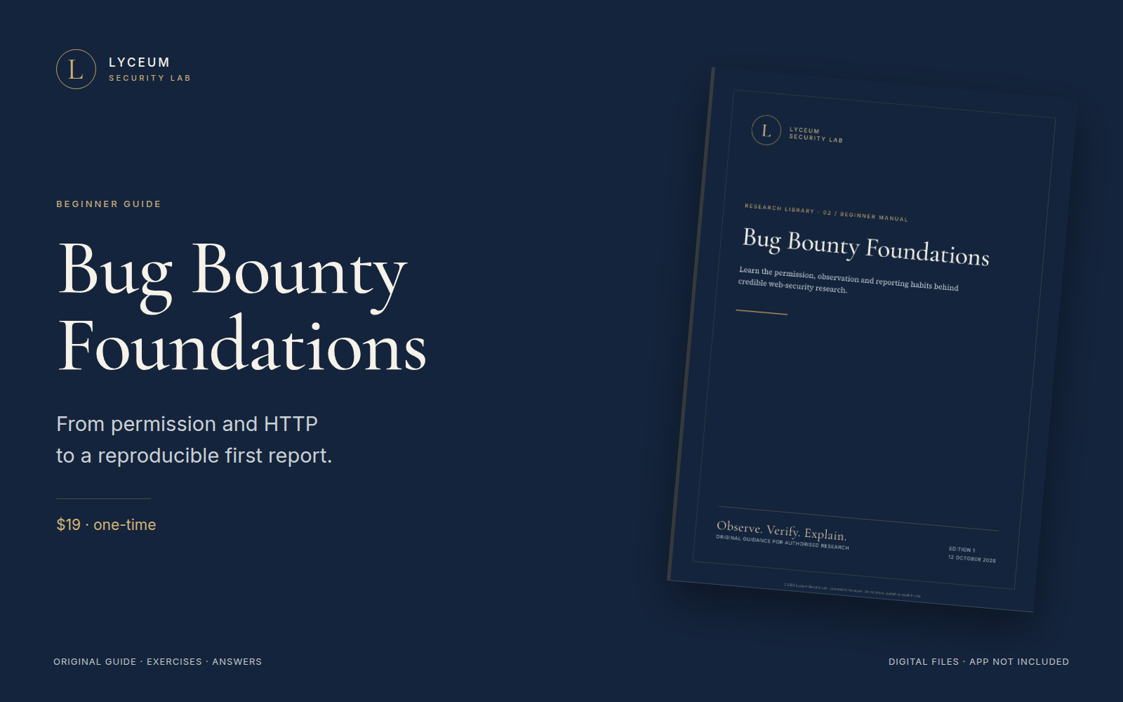 Bug Bounty Guide for Beginners: Lyceum Foundations