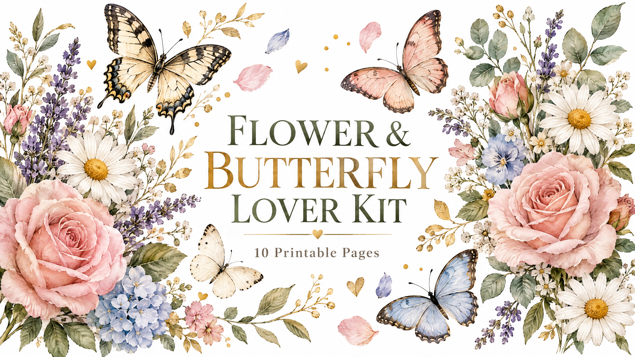 Flower & Butterfly Lover Kit – Printable Garden Journal Collection
