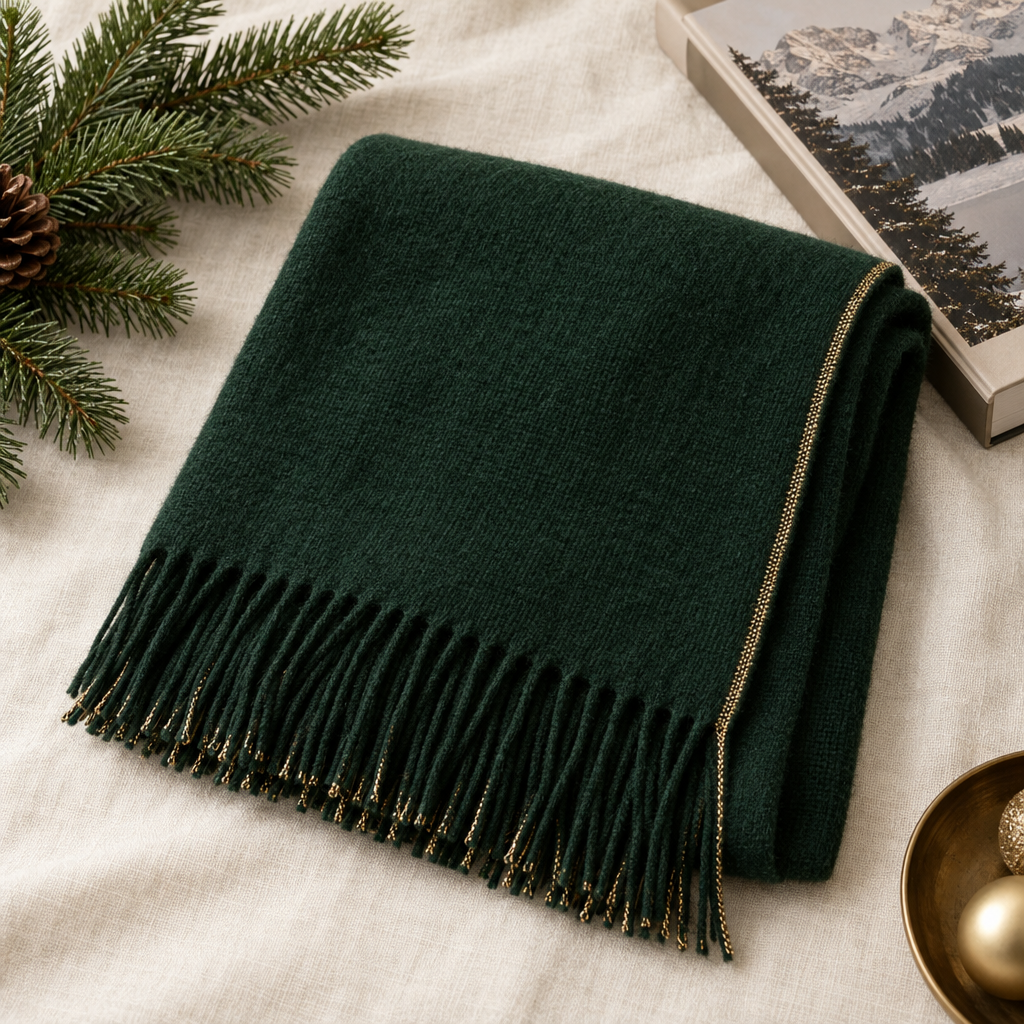 Forest Knit Holiday Scarf