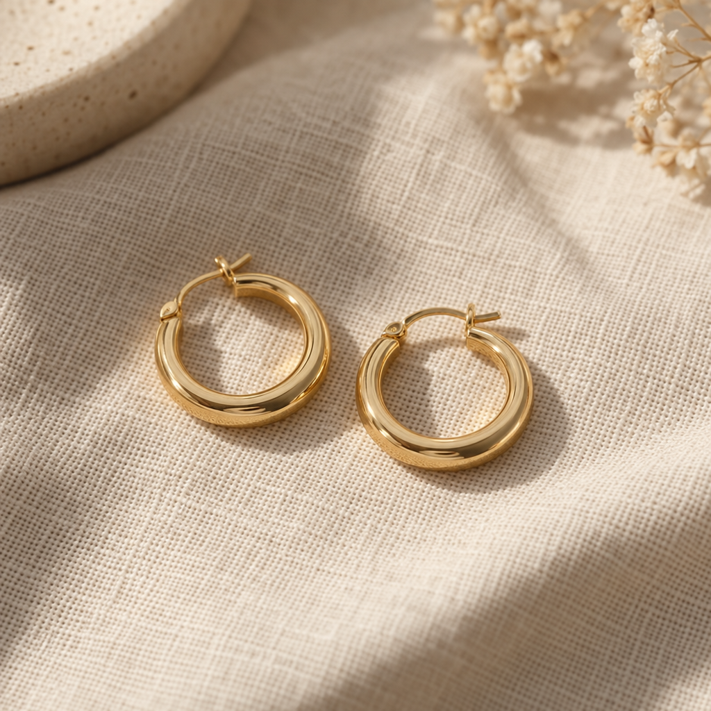 Gold Hoop Earrings
