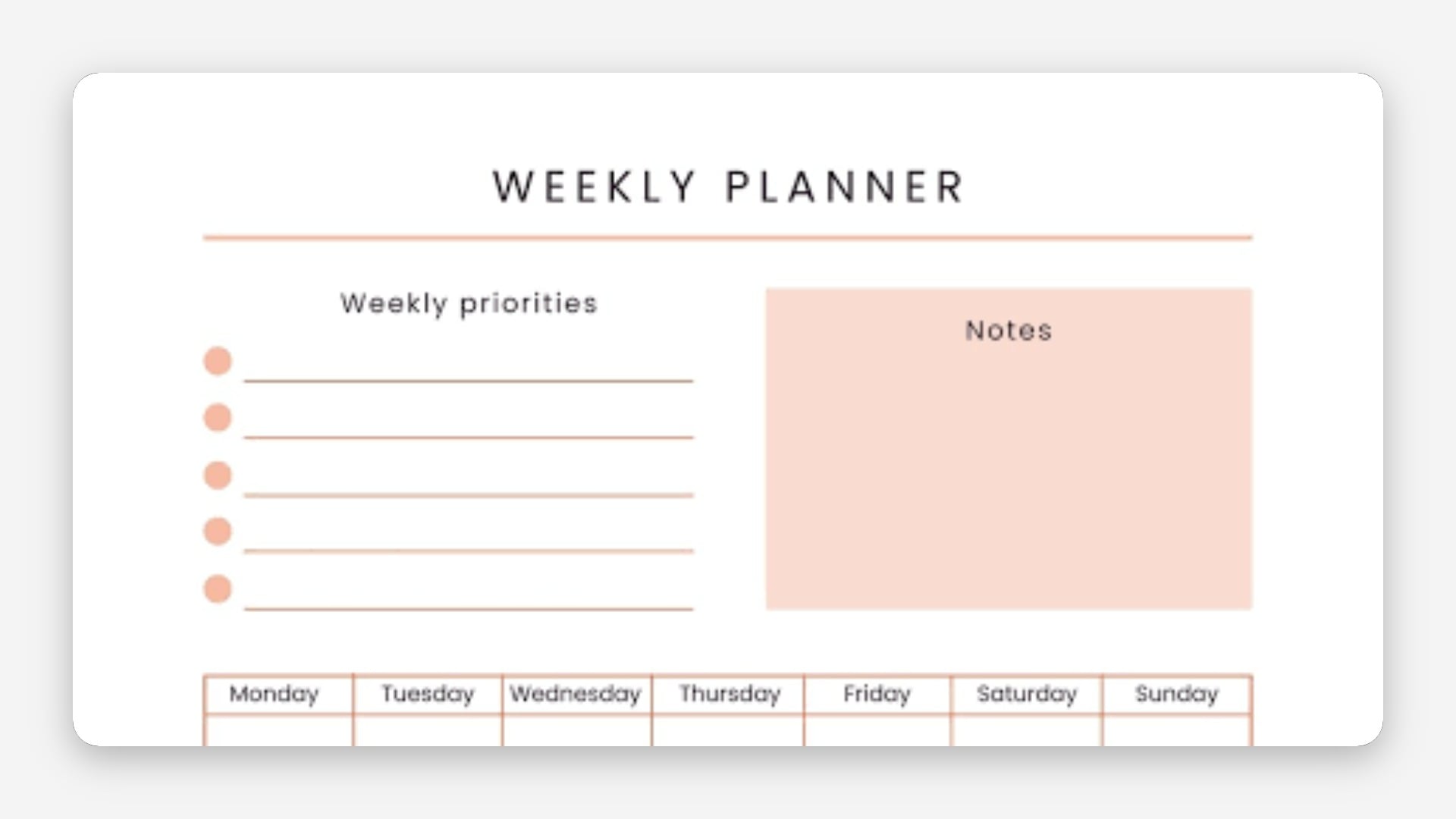 Weekly Planner Pro