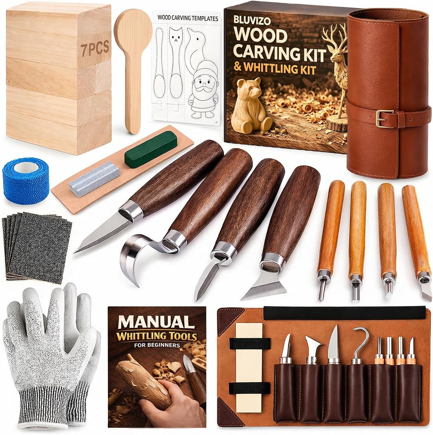 Wood Carving & Whittling Kit