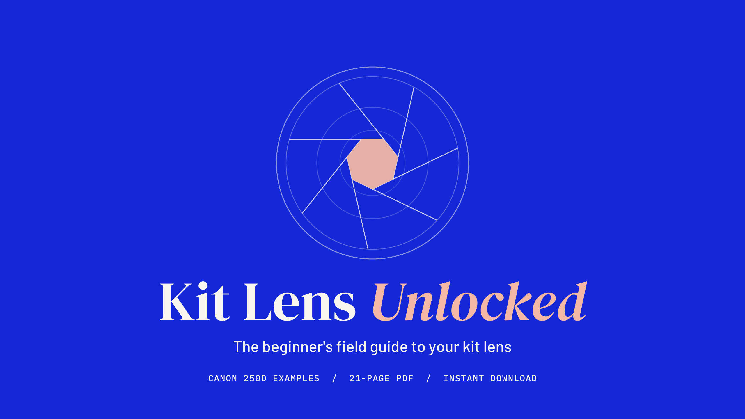 Kit Lens Unlocked: Beginner Photography Guide