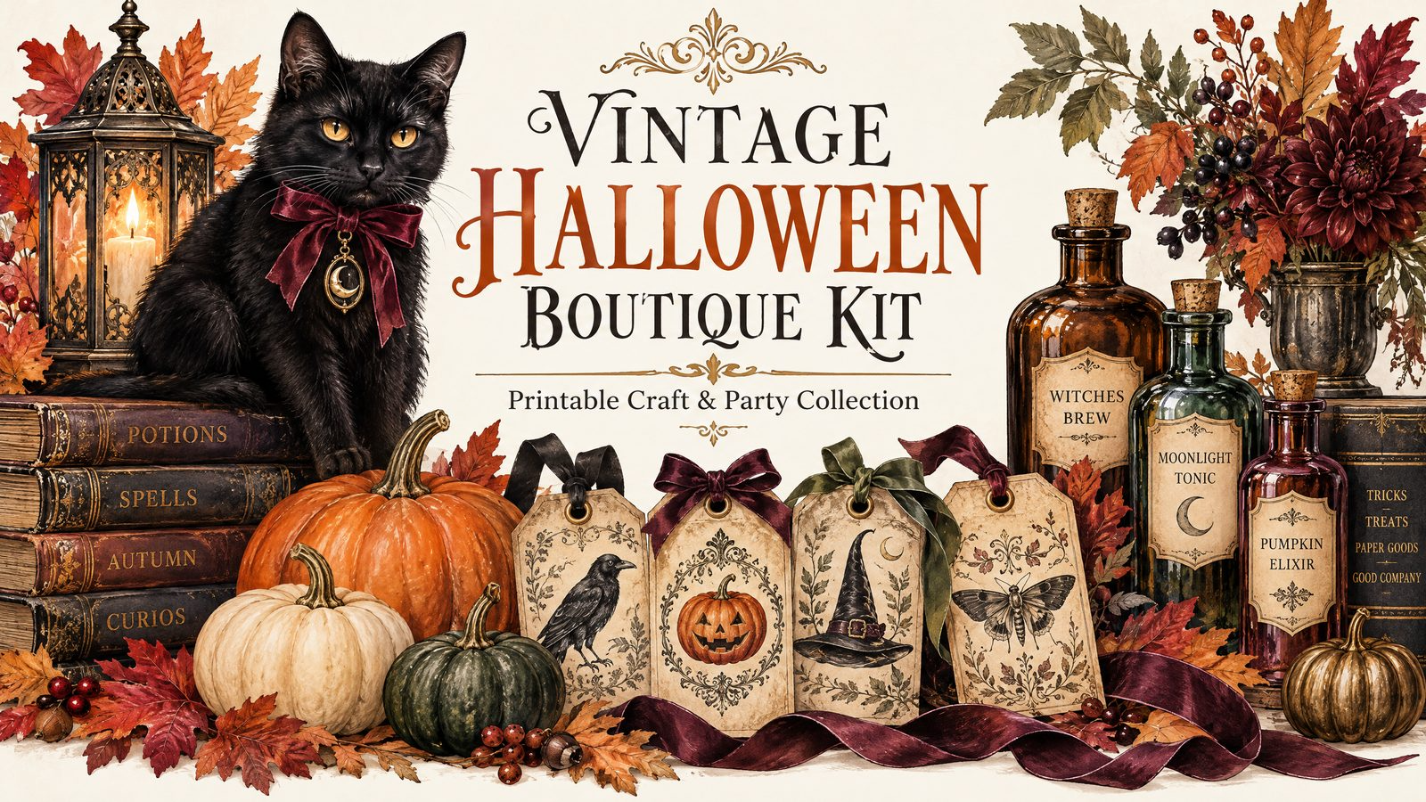 Vintage Halloween Boutique Kit