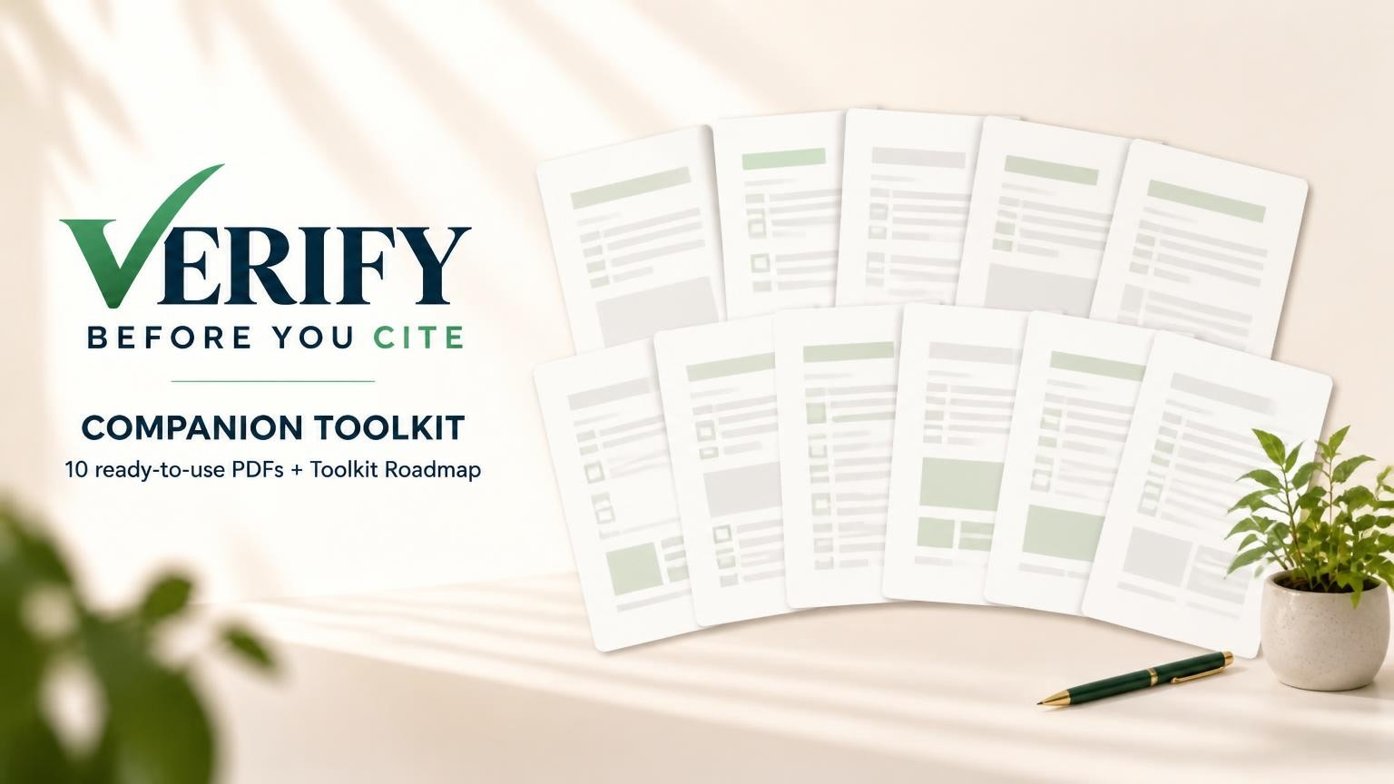 Verify Before You Cite Companion Toolkit