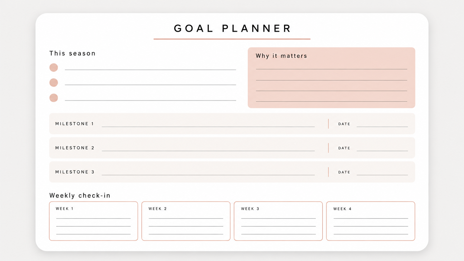 Goal Planner Pro