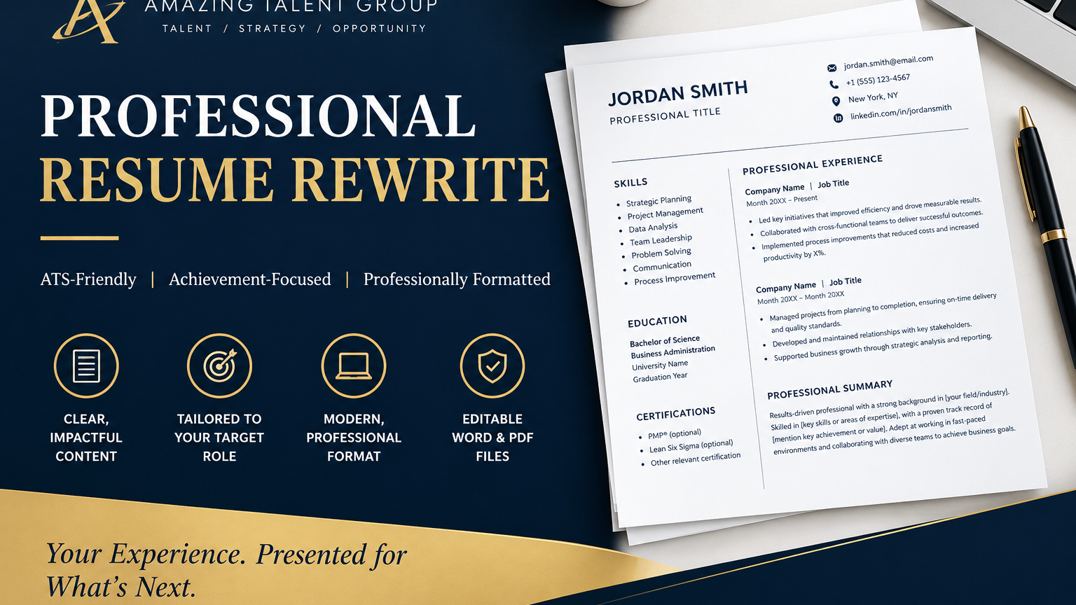 Professional Resume Rewrite Service