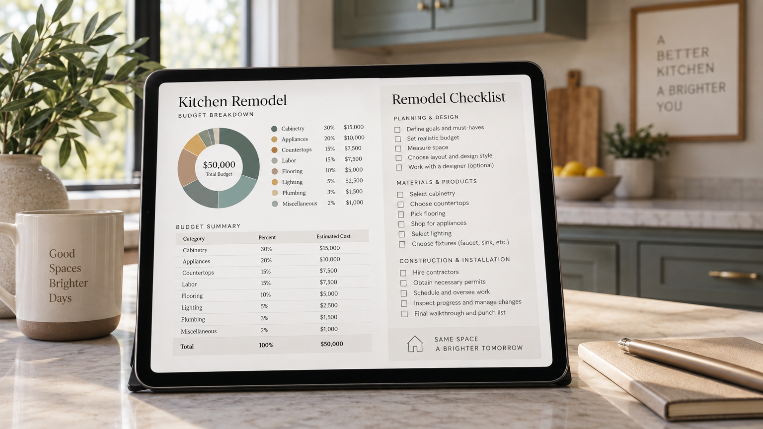 Kitchen Remodel Roadmap Kit