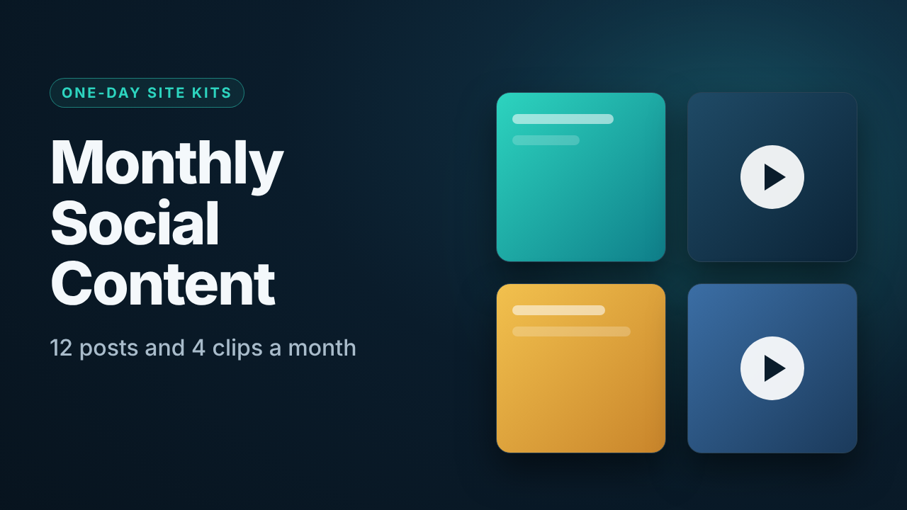 Monthly Social Content