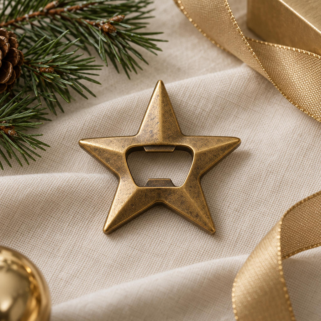 Brass Star Bottle Opener