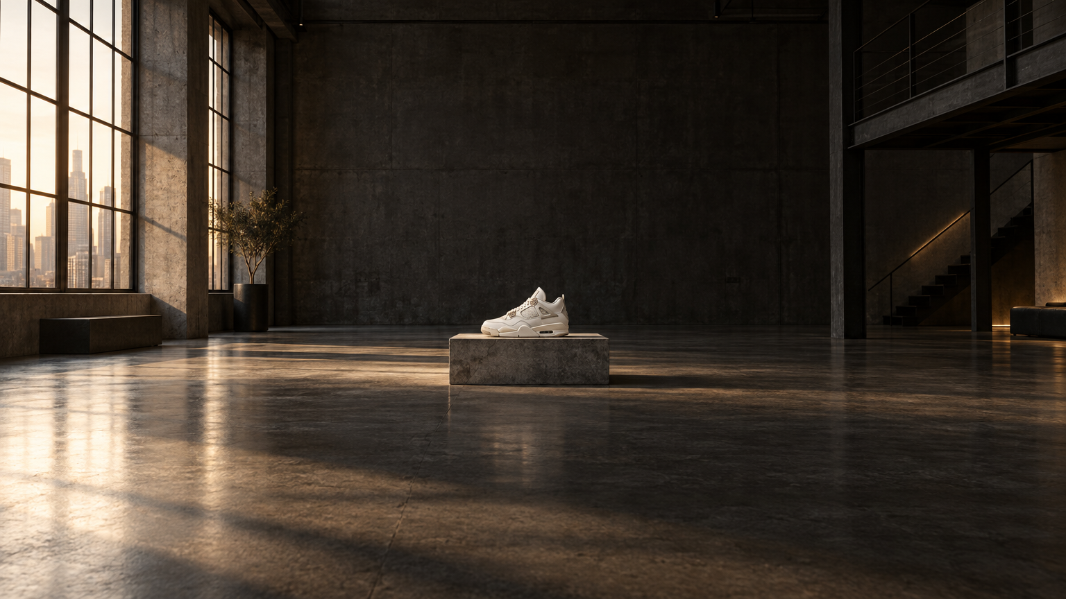 Une sneaker au centre du loft TheKickzLoft