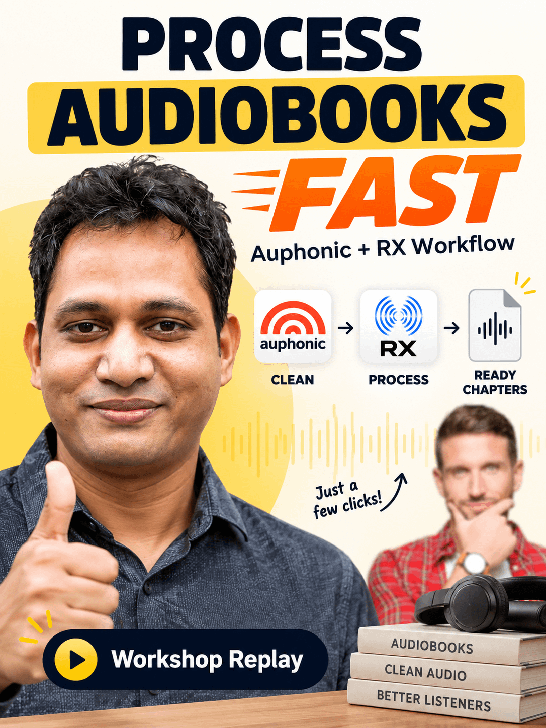 (Instant workshop replay) Process & Clean Your Audiobook in a Few Clicks