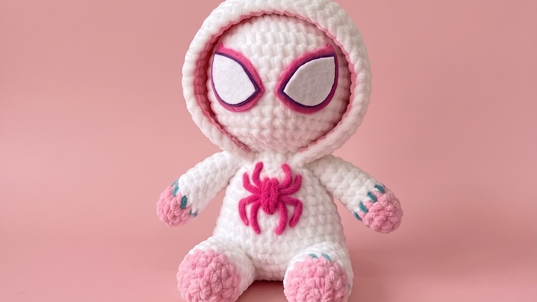 Spider Hero Girl Crochet Amigurumi Pattern (Beginner-Friendly PDF)