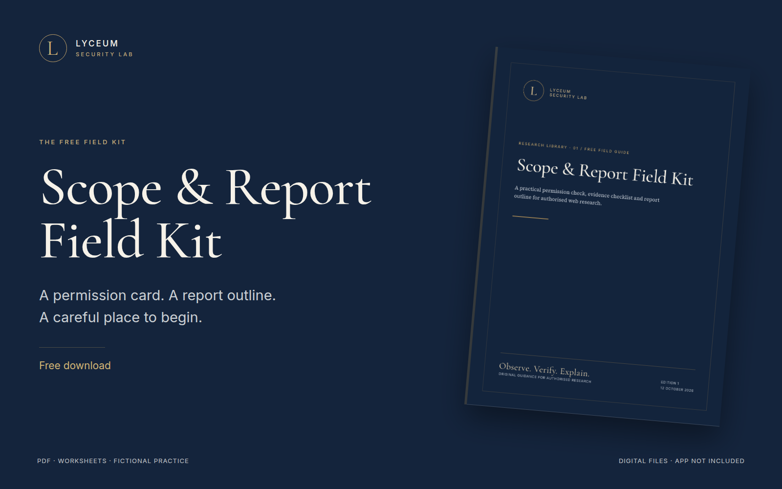 Bug Bounty Checklist: Free Scope & Report Field Kit