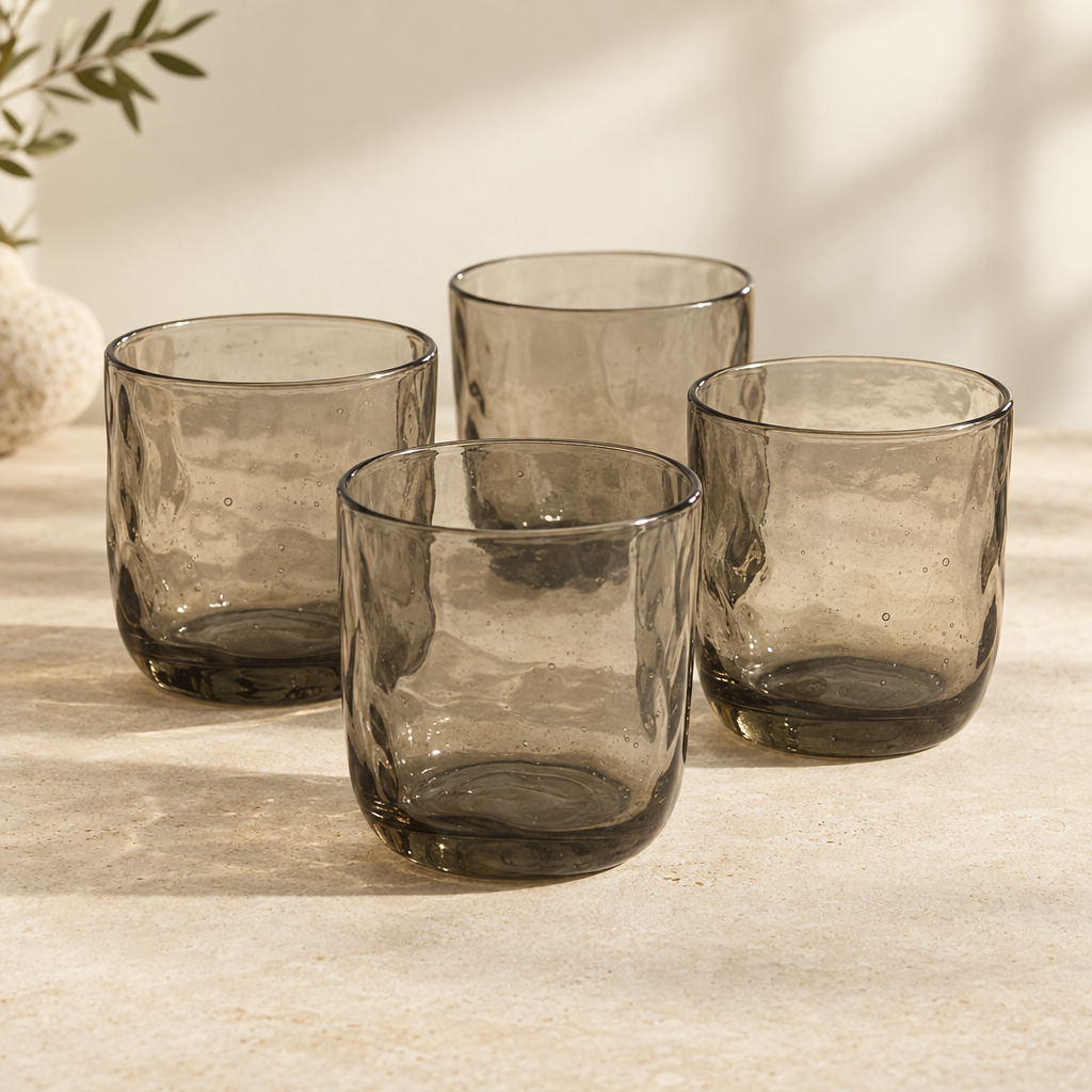 Smoke Glass Tumbler Set
