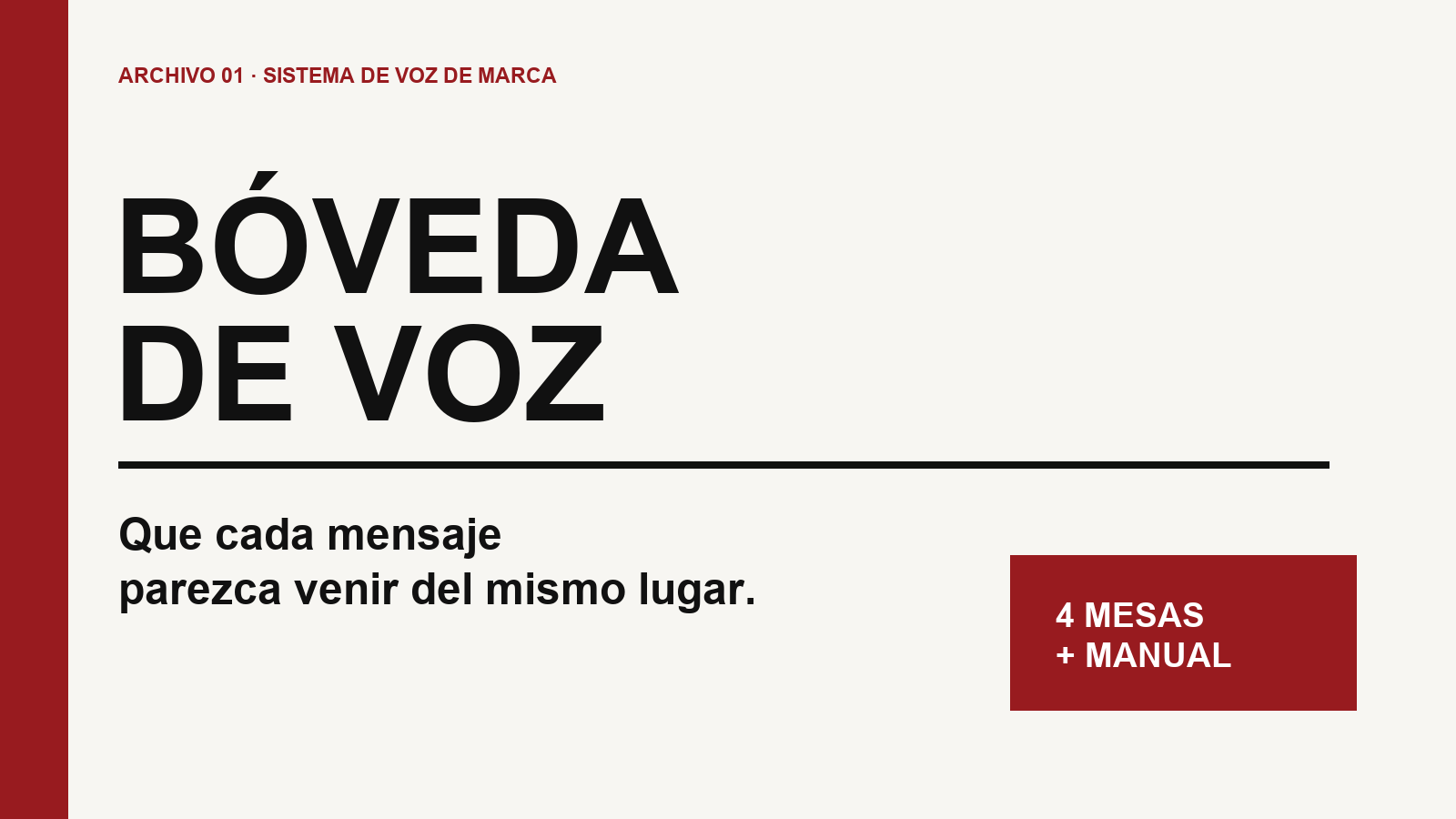BÓVEDA DE VOZ 