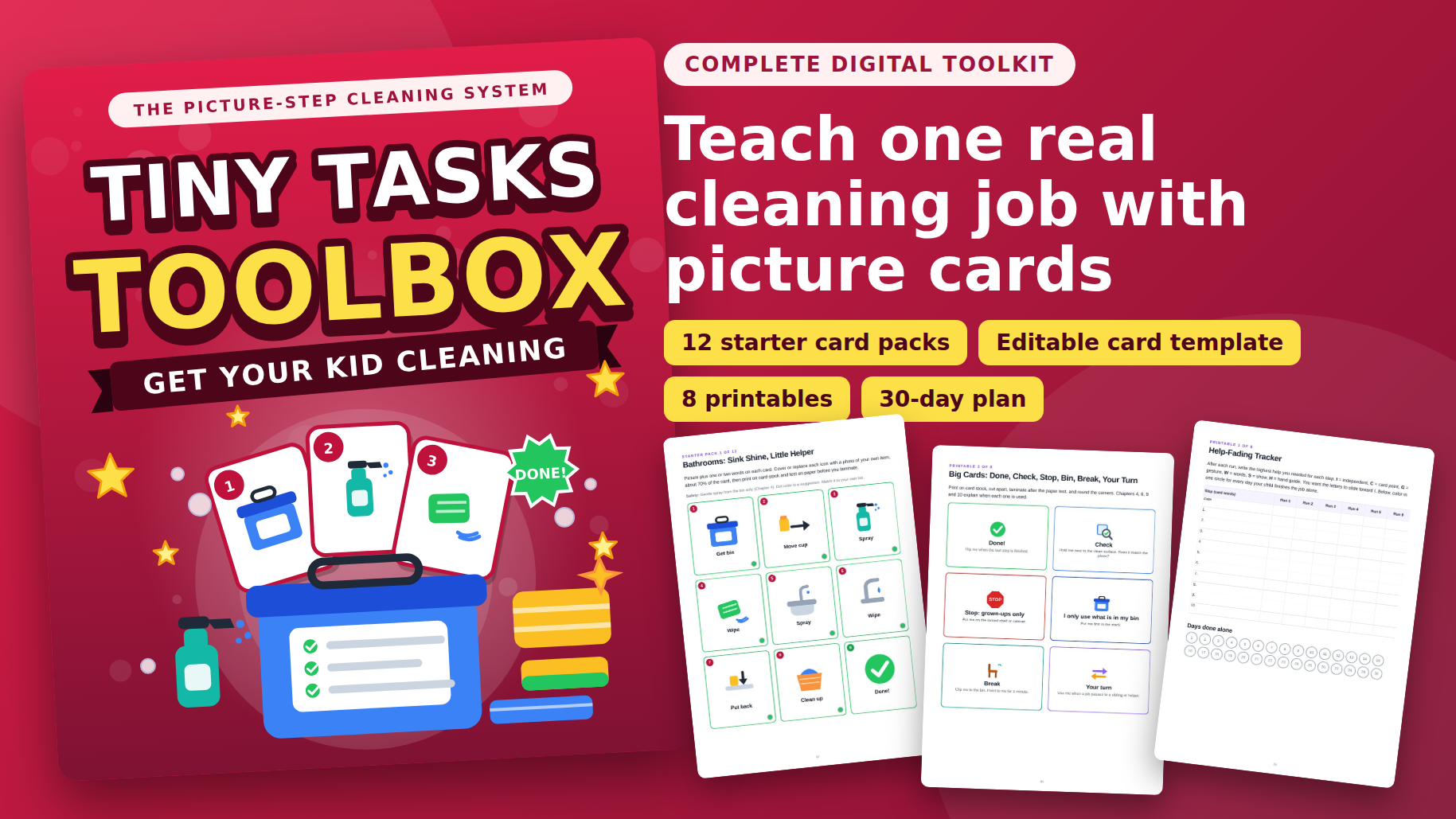 Tiny Tasks Toolbox: Get Your Kid Cleaning