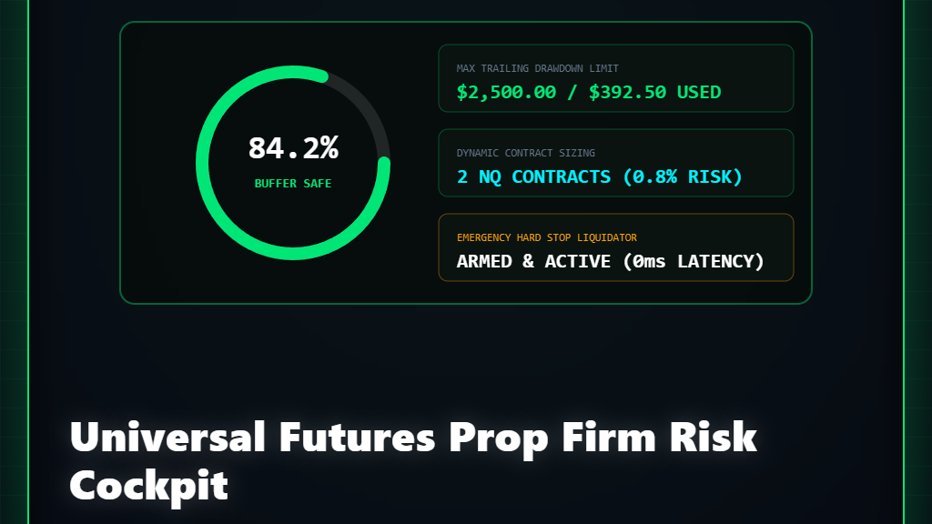Universal Futures Prop Firm Risk Cockpit