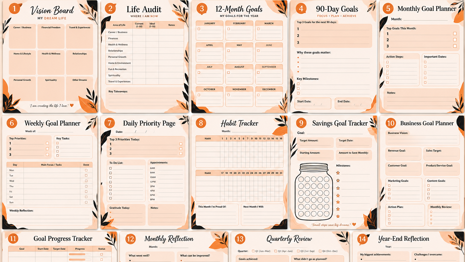 Interactive Goal Planner Bundle