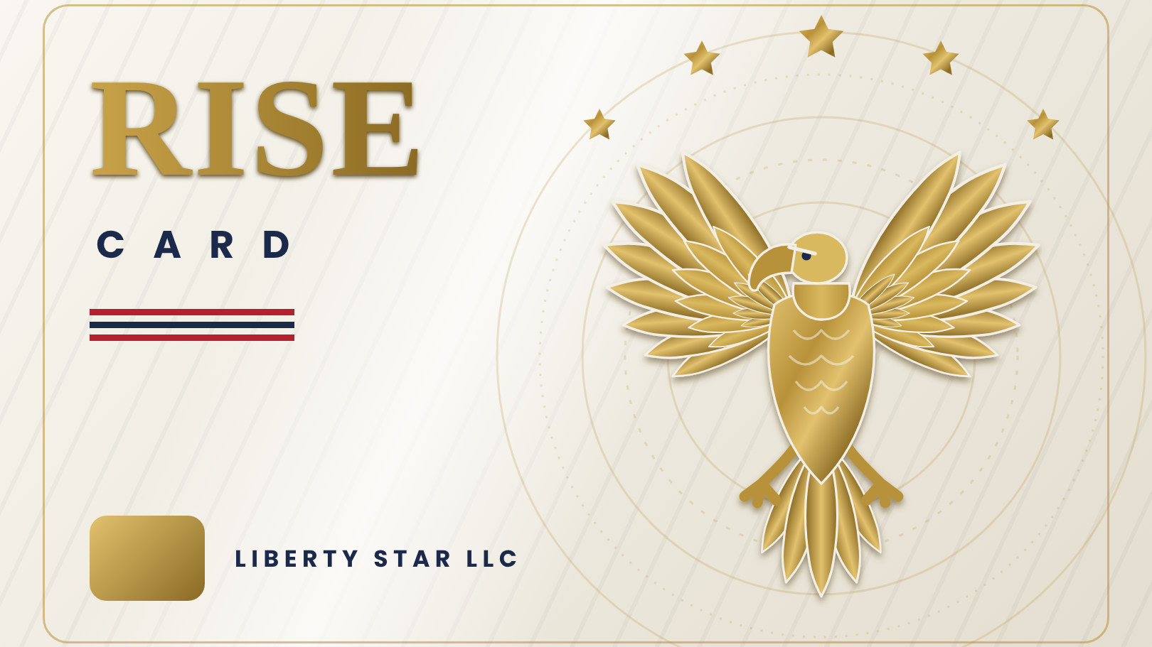 White Rise Card