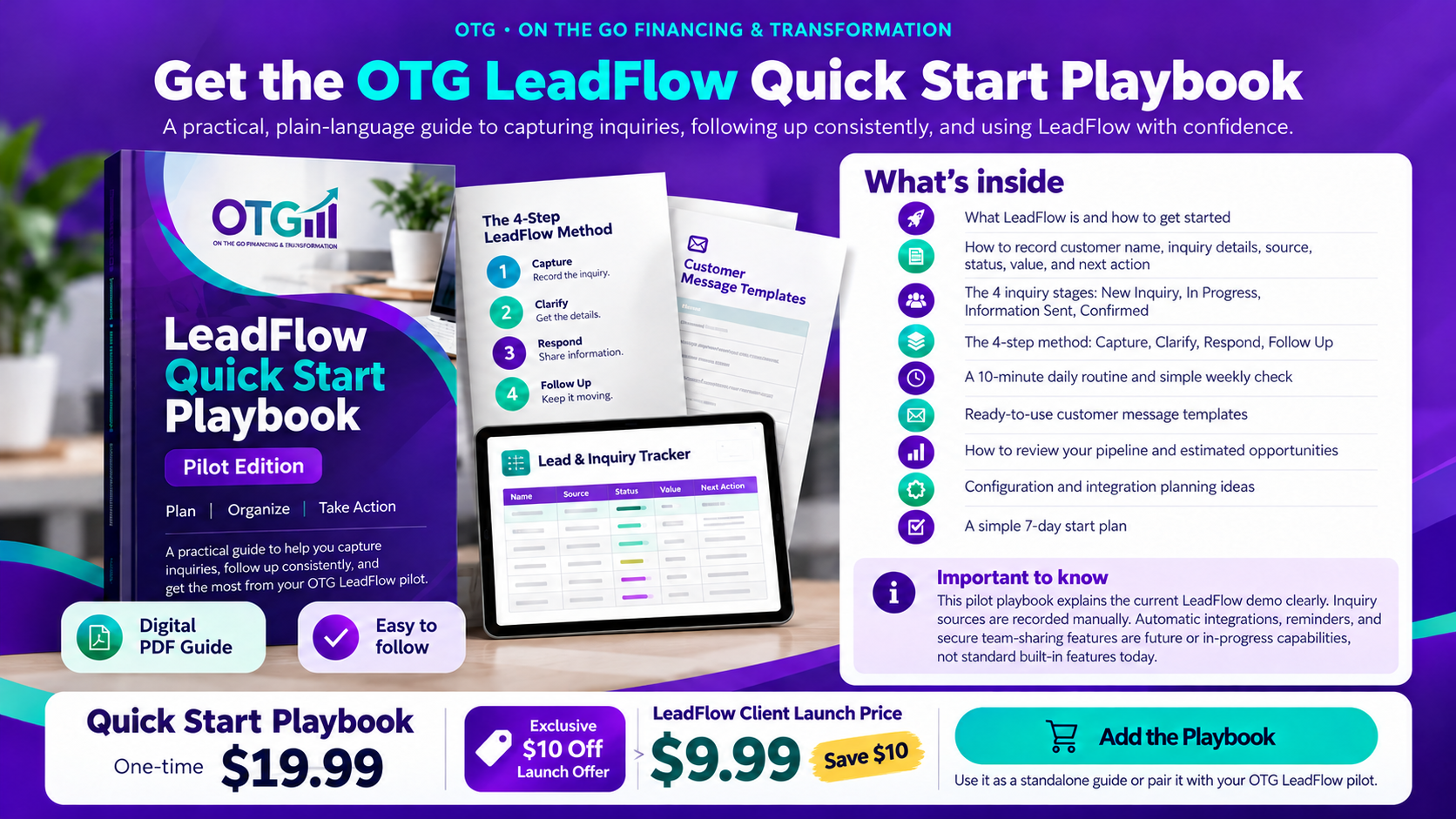OTG LeadFlow Quick Start Digital Playbook