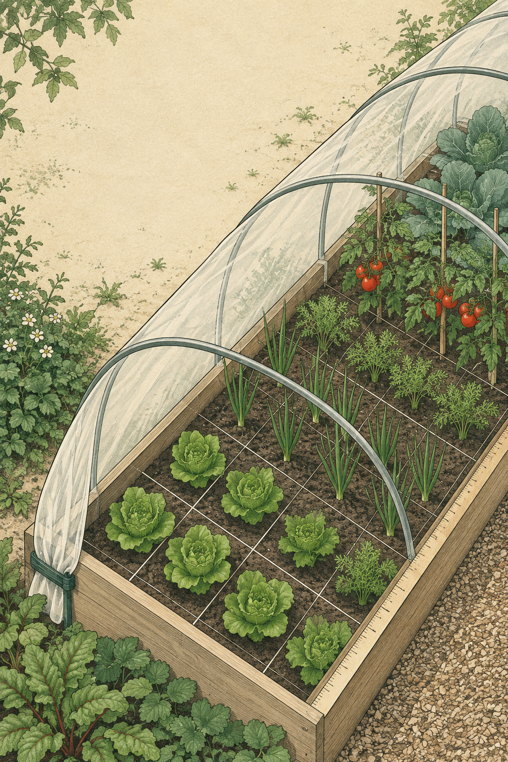 Simple Veggie Tunnel Planner: Plan a Productive Small Polytunnel