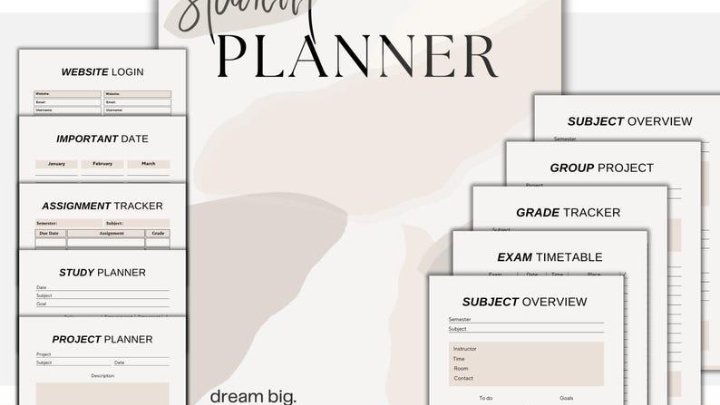 Student Productivity Planner Bundle