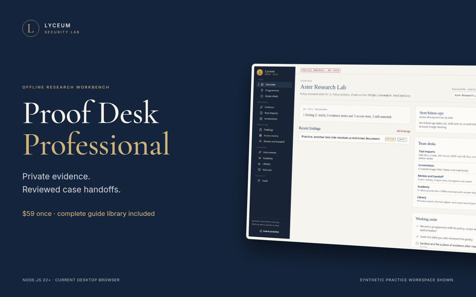 Bug Bounty Tools: Proof Desk Offline Research Workbench