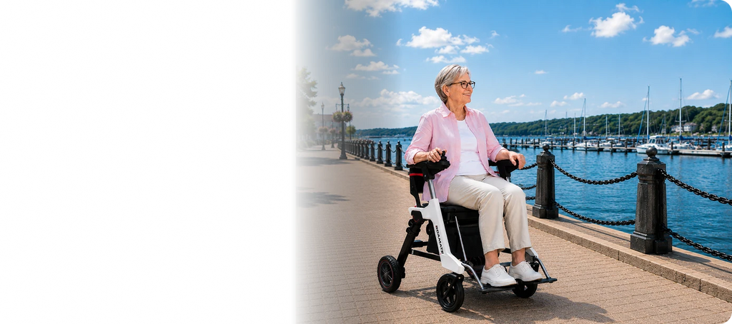 Enhance Mobility Roamate 3-in-1 electric wheelchair, rollator, and transport chair