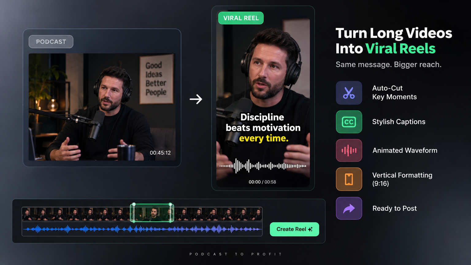 Podcaster Short-Form Clip Engine