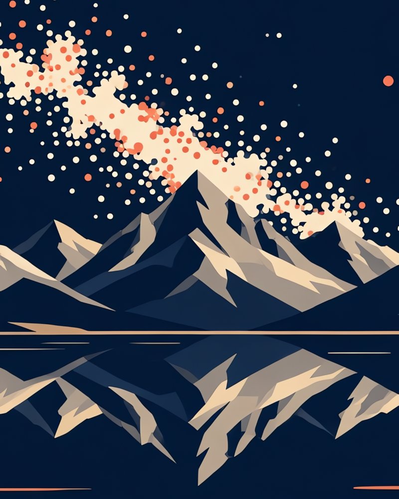 Milky Way Lake – Printable Poster (Digital Download)