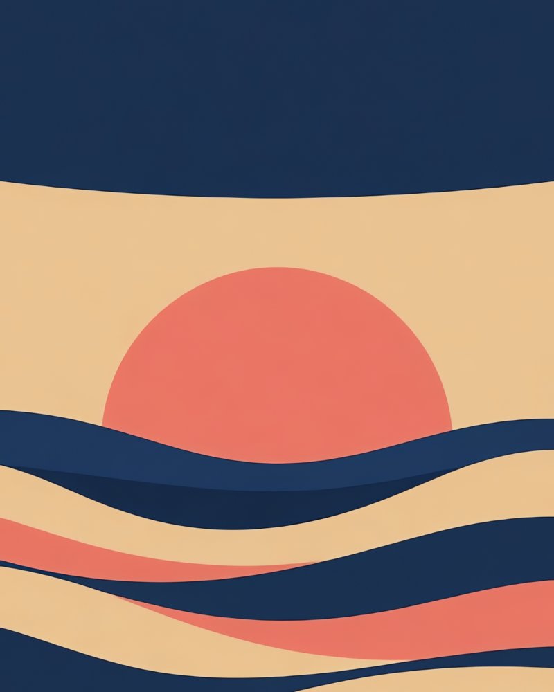 Ocean Sunrise – Printable Poster (Digital Download)