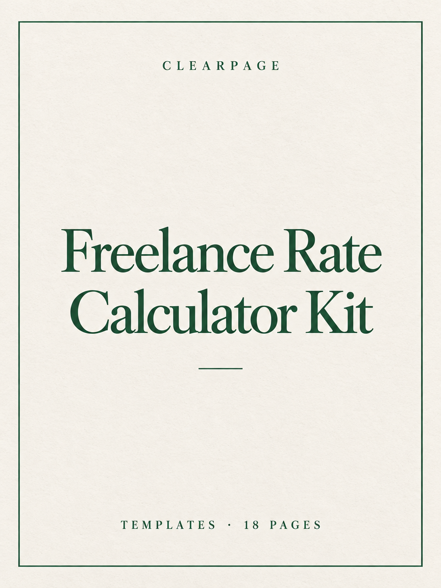 Freelance Rate Calculator Kit