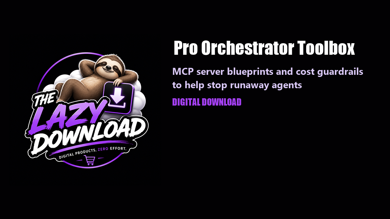 The Pro Orchestrator Toolbox