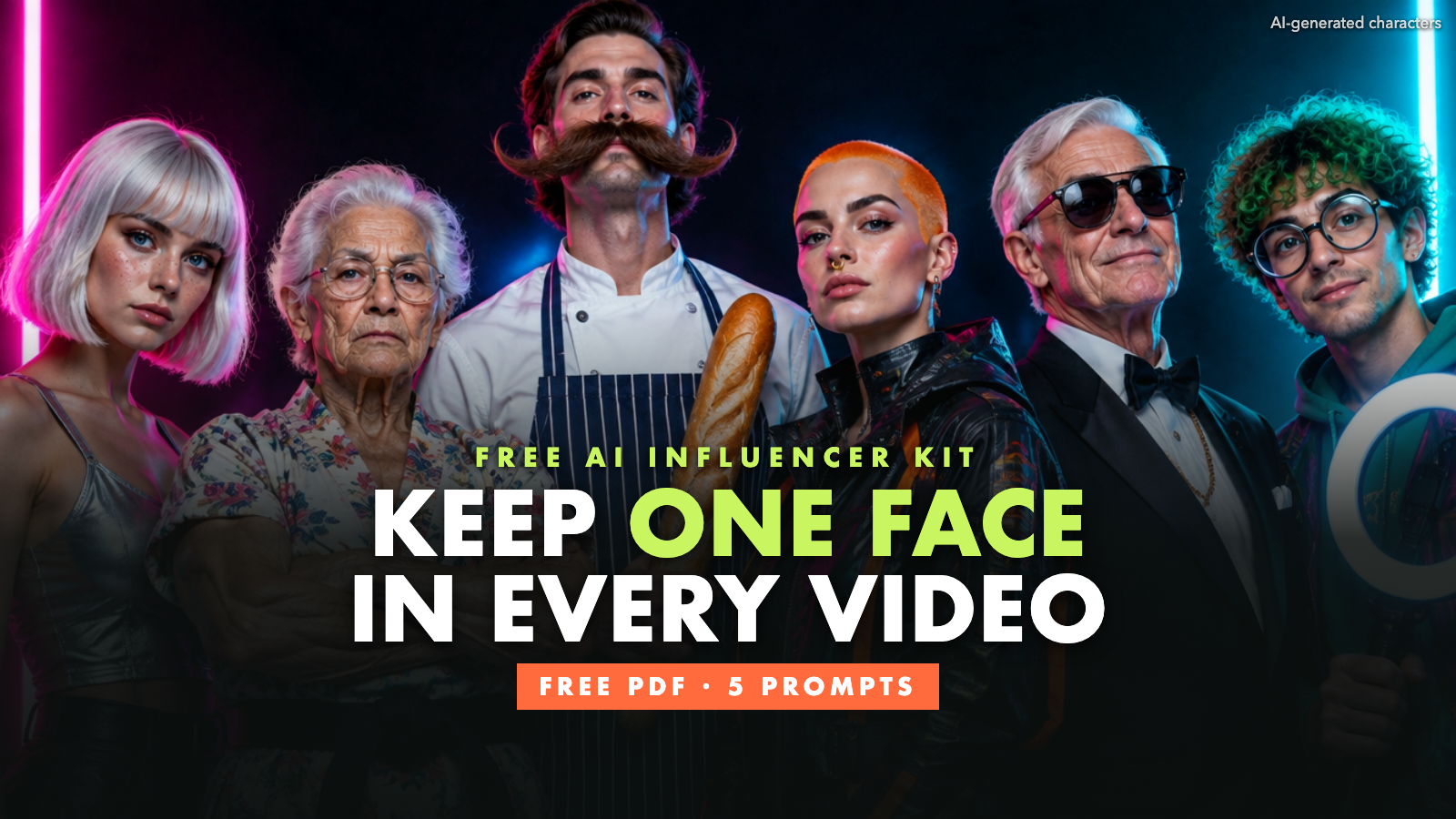 Free AI Influencer Starter Kit: Consistent AI Character Face (Higgsfield)
