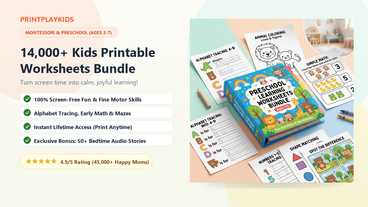 PrintPlayKids Activity Library