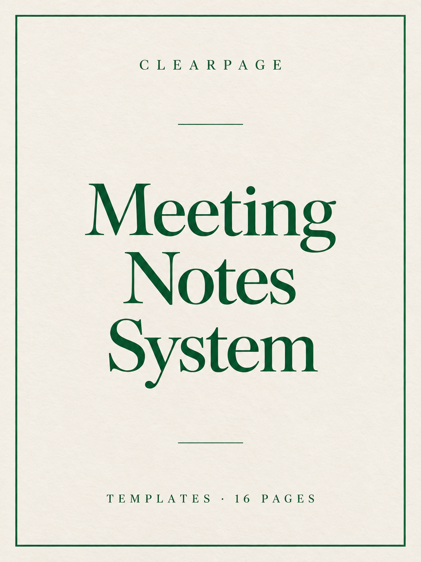Meeting Notes System