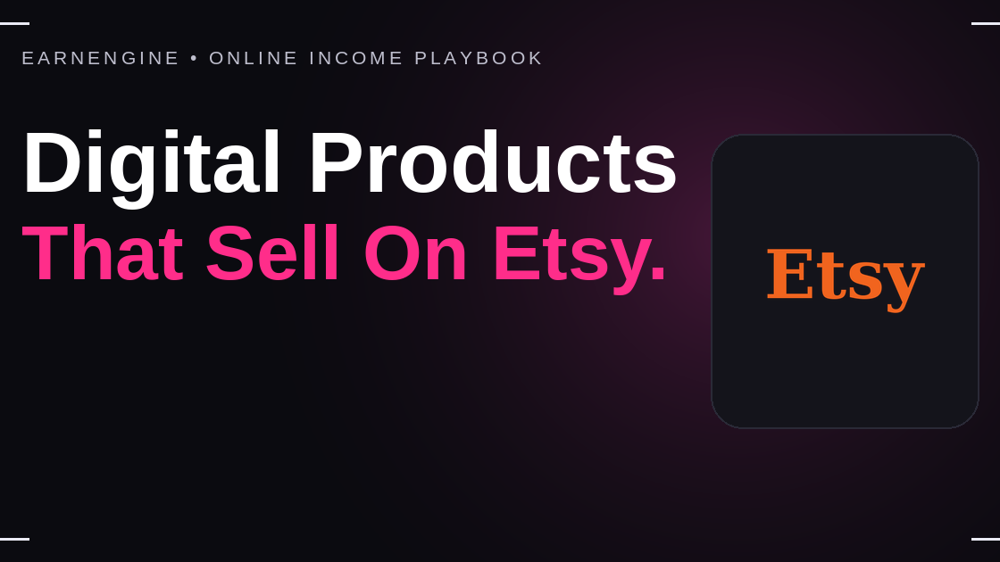 The Etsy Digital Product Playbook