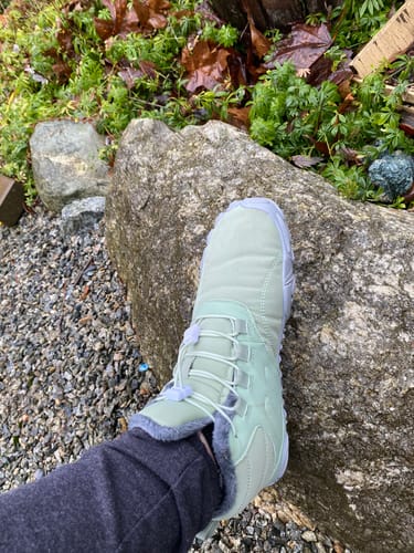 Customer photo review of Caspar Flex - Non-slip & waterproof winter barefoot shoe (Unisex)