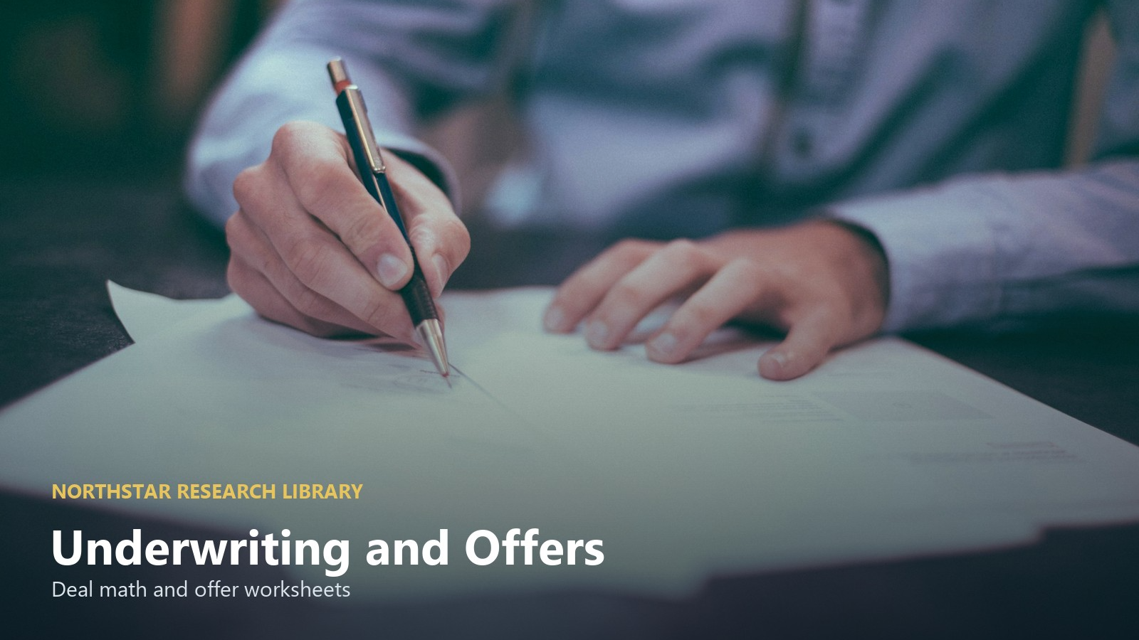 Land Flipping Offer and Underwriting Workbook