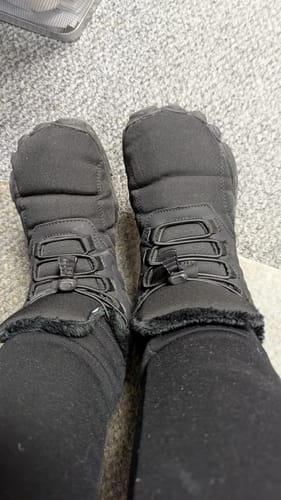 Customer photo review of Caspar Flex - Non-slip & waterproof winter barefoot shoe (Unisex)