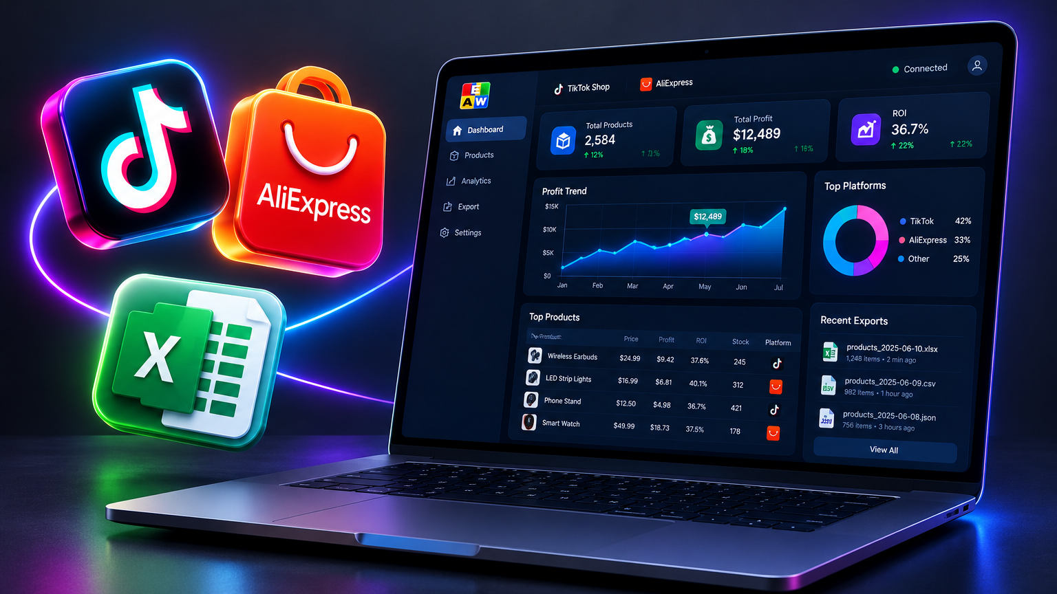TikTok Shop & AliExpress Dropshipper Suite