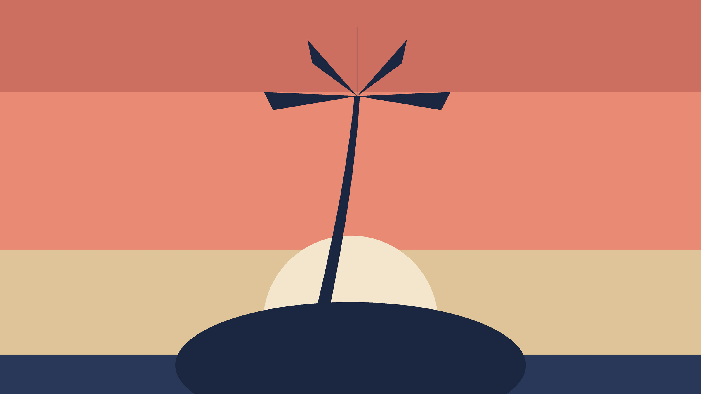 Island Dusk – Printable Poster (Digital Download)
